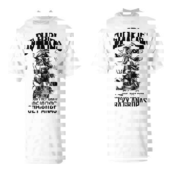 Old Hippies Don't Die They Turn Into Crazy Grandpas Tシャツ - Kawaiitshirt