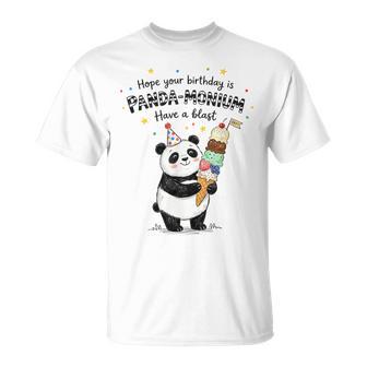 Panda-Monium Gelato Per Feste Divertente Maglietta - Novitaregali