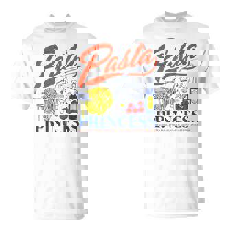 Pasta Princess Retro Italian Noodle Foodie Lover T-Shirt - Monsterry