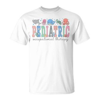 Pediatric Occupational Therapy Ocean Animal Ped Ot Sea Life T-Shirt - Thegiftio UK
