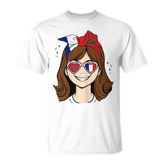Petite Fille Moitié Française Moitié Marocaine Maroc France Filles T-Shirt - Cadeauxyz