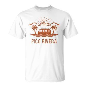Pico Rivera Ca カリフォルニア レトロ ビンテージ サーフィン ビーチ 長袖tシャツ Tシャツ - Kawaiitshirt