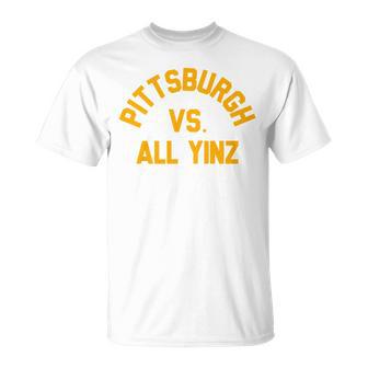 Pittsburgh Vs All Yinz Super Sports Fan Comfort Colors Crop Top T-Shirt - Thegiftio UK