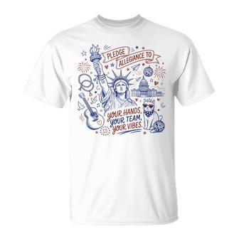 Pledge Allegiance Patriotic 4Th Of July T-Shirt - Thegiftio UK