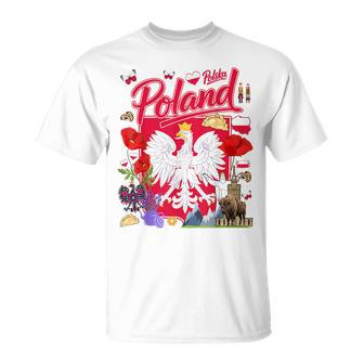 Polska Polish Flag Outfit Idea For Kids Poland Folk Themed T-Shirt - Thegiftio UK