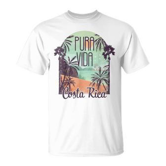 Puraida Costa Rica Colorida De Playa Tropical Camiseta unisex - Regaloses