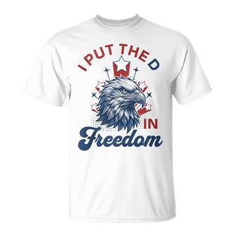 I Put D In Freedom 4Th Of July Matching Couple Him Her T-Shirt - Thegiftio UK