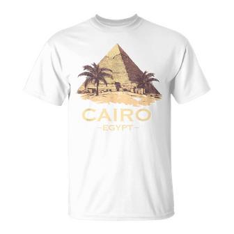 Recuerdo De Egipto El Cairo Recordatorio Pirámides Antiguas Hombres Es Camiseta unisex - Regaloses