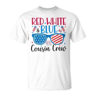 Red White & Blue Cousin Crew 4Th Of July Independence Day For Kids Men T-Shirt - Thegiftio UK