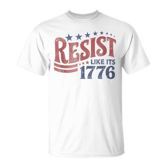 Resist Like Its 1776 Liberal 4Th Of July 250Th Anniversary T-Shirt - Thegiftio UK