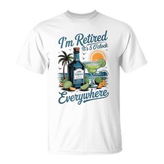 Retirement Party Summer I'm Retired It's 5 O'clock T-Shirt - Monsterry UK