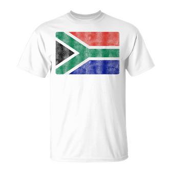 Retro South African Flag South Africa Souvenir Kid T-Shirt - Monsterry
