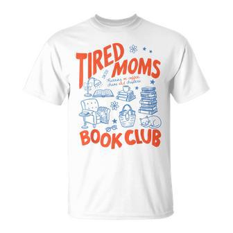 Retro Tired Moms Book Club Bookish T-Shirt - Thegiftio UK