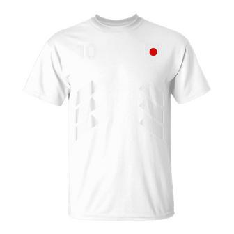 Retro10 Japan Football Japanoccer Japan Bandera De Japón Camiseta unisex - Regaloses
