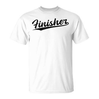 Retrowoosh Titre Du Poste Finisher T-Shirt - Cadeauxyz