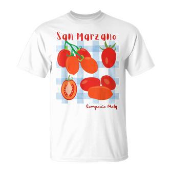 San Marzano Campania Italia Italia Tomate Chicaerano Camiseta unisex - Regaloses