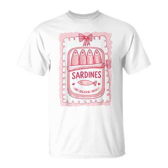 Sardines Tinned Fish Pink For Women T-Shirt | Mazezy