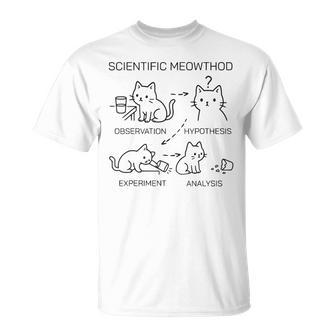 Scientific Meowthod 面白い 科学 猫 先生 生 クール Tシャツ - Kawaiitshirt