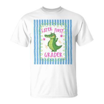 See You Later 1St Grader Last Day School Teacher Alligator T-Shirt - Thegiftio UK