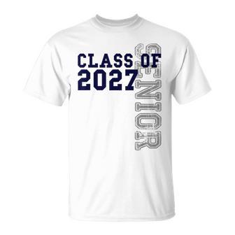 Senior Class Of 2027 Graduation Year High School & College T-Shirt - Thegiftio