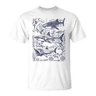 Shark Wildlife Ocean Sea Animal Marine Animal T-Shirt - Monsterry