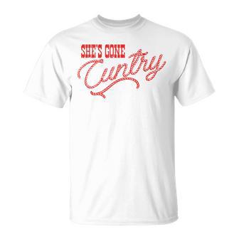 She's Gone Cuntry Country Music Cowboy Western T-Shirt - Monsterry