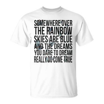 Somewhere Over The Rainbow-メンズ レディース キッズ バタフライ Tシャツ - Kawaiitshirt
