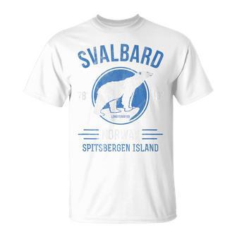 Svalbardpitzbergen ホッキョクグマ ロングイヤービーン ノルウェー ホッキョクグマ Tシャツ - Kawaiitshirt