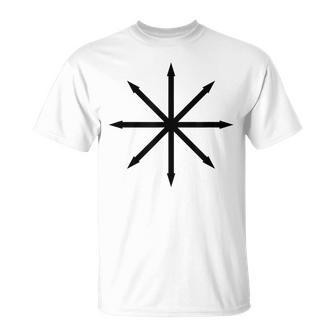 Symbole Étoile Du Chaos Punk En Métal Pentagramme Anarchy Occulteatan T-Shirt - Cadeauxyz