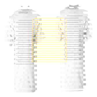 Tableau De Mesure De La Longueur Des Cheveuxur La Croissance Des Cheveux T-Shirt - Cadeauxyz