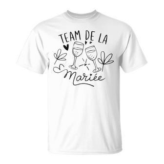 Team Mariée Evjf Déguisement Humour Enterrement T-Shirt - Cadeauxyz