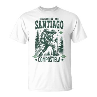 Viaje Del Camino Deantiago Compostela Experiencia Espiritual 2 Camiseta unisex - Regaloses