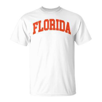 Vintage Florida Florida Retro Orange Blue Fl T-Shirt | Seseable CA