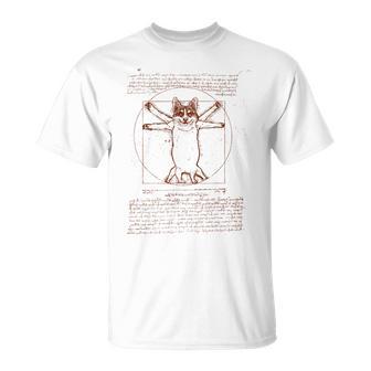 Vitruvian Corgi Tシャツ - Kawaiitshirt