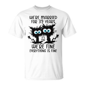 We're Married For 39 Years T-Shirt - Thegiftio UK