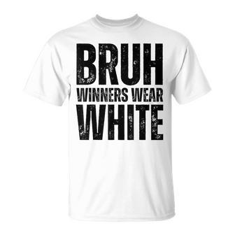 Winners Wear White Team Spirit Week Game Color Sports Day T-Shirt - Thegiftio UK