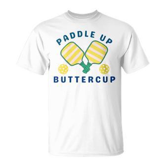 Women's Preppy Pickleball For Paddle Up Buttercup T-Shirt - Thegiftio UK