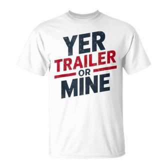 Yer Trailer Or Mine Usa 4Th July White Trash Party T-Shirt - Thegiftio UK