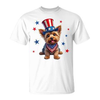 Yorkie 4Th Of July Yorkshire Terrier Dog Patriotic T-Shirt - Thegiftio UK