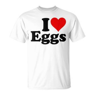 アイラブエッグアイハートエッグ Tシャツ - Kawaiitshirt