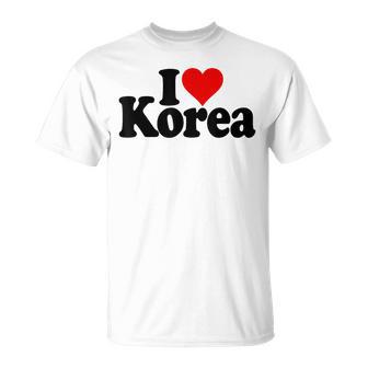 アイラブハートコリア韓国カルチャー Tシャツ - Kawaiitshirt