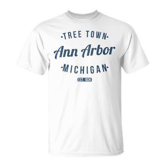 アナーバー ミシガン州 レトロ ヴィンテージ お土産 Mi アナーバー Tシャツ - Kawaiitshirt
