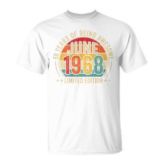 オンバック 1968年6月から素晴らしいヴィンテージレトロ58歳の誕生日 Tシャツ - Kawaiitshirt