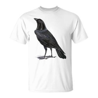 カラス ヴィンテージ イラスト カラス Tシャツ - Kawaiitshirt