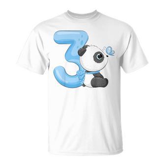 キッズ 女の子 男の子 キッズ 3 歳の誕生日 パンダ バースデー Tシャツ - Kawaiitshirt