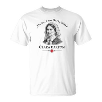 クララ・バートン 戦場の天使 南北戦争看護師 Tシャツ - Kawaiitshirt