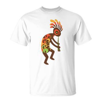 ココペリネイティブアメリカンtシャツ スモールプリント Tシャツ - Kawaiitshirt