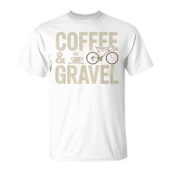 コーヒー&グラベル グラベル グラベルバイク グラベルバイカー オフロードバイク Tシャツ - Kawaiitshirt