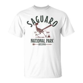 サグアロツーソン アリゾナ国立公園 ロードランナー お土産 長袖tシャツ Tシャツ - Kawaiitshirt