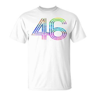 タイダイシャツ ナンバー46 レトロユニフォーム バックプリントジャージ Tシャツ - Kawaiitshirt